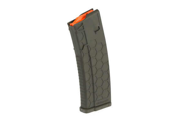 The Hexmag 15/30 OD Green magazine is designed for use in restricted states